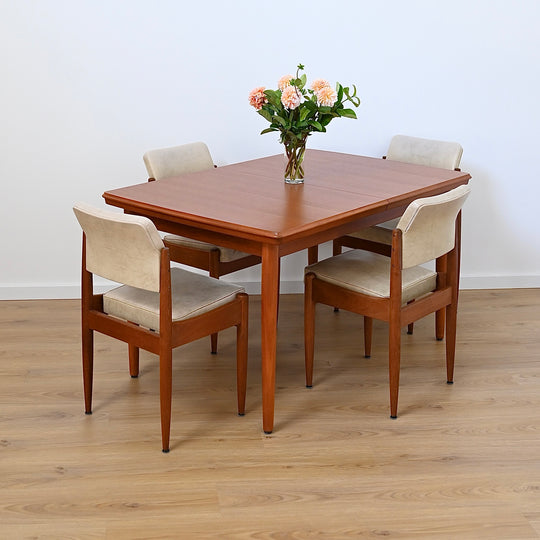 Mid Century Teak Extendable Dining Table by Chiswell