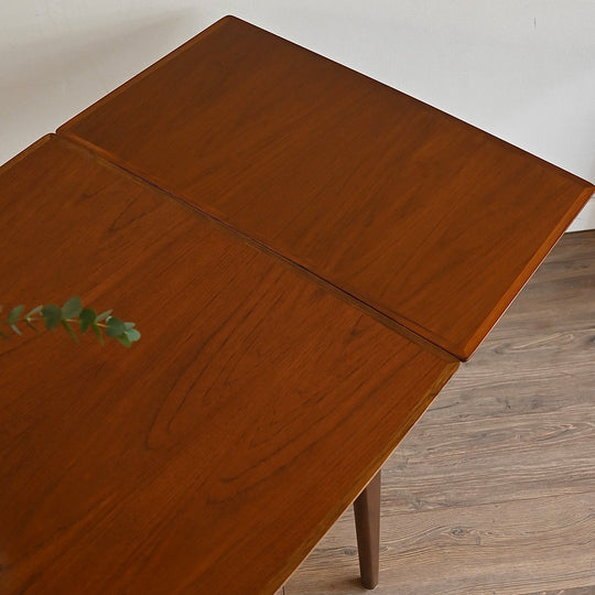 Mid Century Teak Extendable Dining Table by Noblett