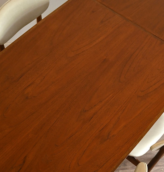 Mid Century Teak Extendable Dining Table by Noblett