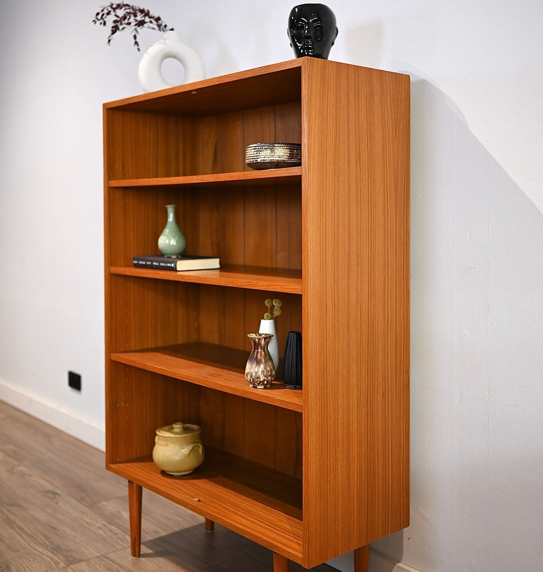 Mid Century Teak Bookshelf Bookcase by Burgess