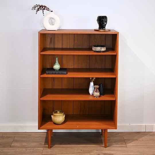 Mid Century Teak Bookshelf Bookcase by Burgess