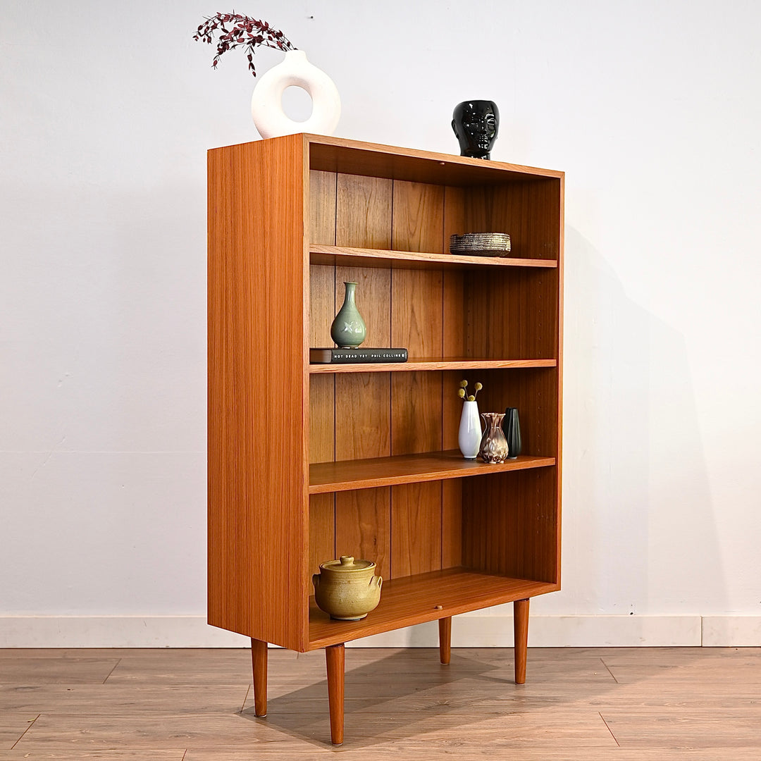 Mid Century Teak Bookshelf Bookcase by Burgess