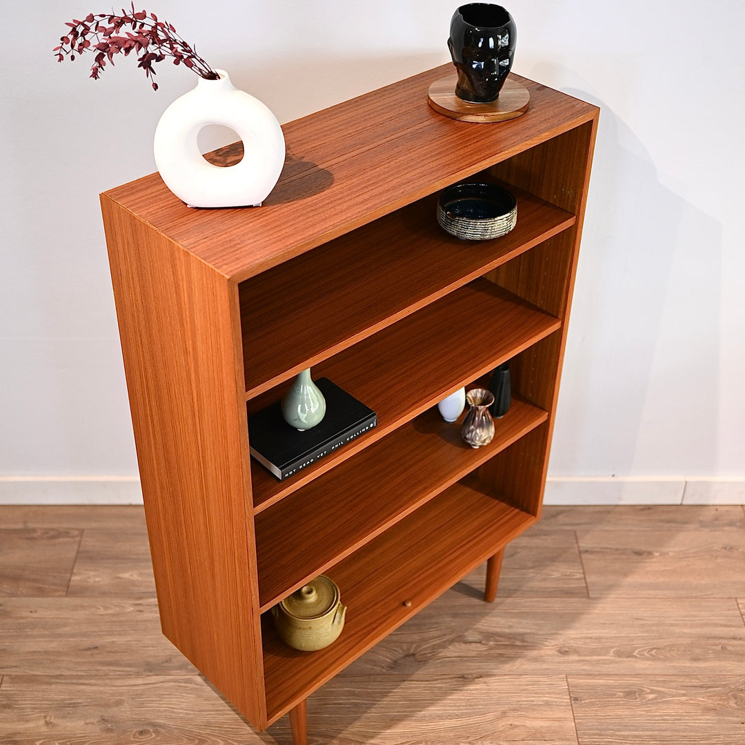 Mid Century Teak Bookshelf Bookcase by Burgess