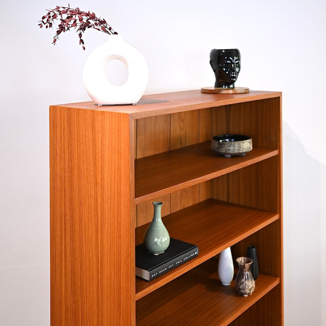 Mid Century Teak Bookshelf Bookcase by Burgess