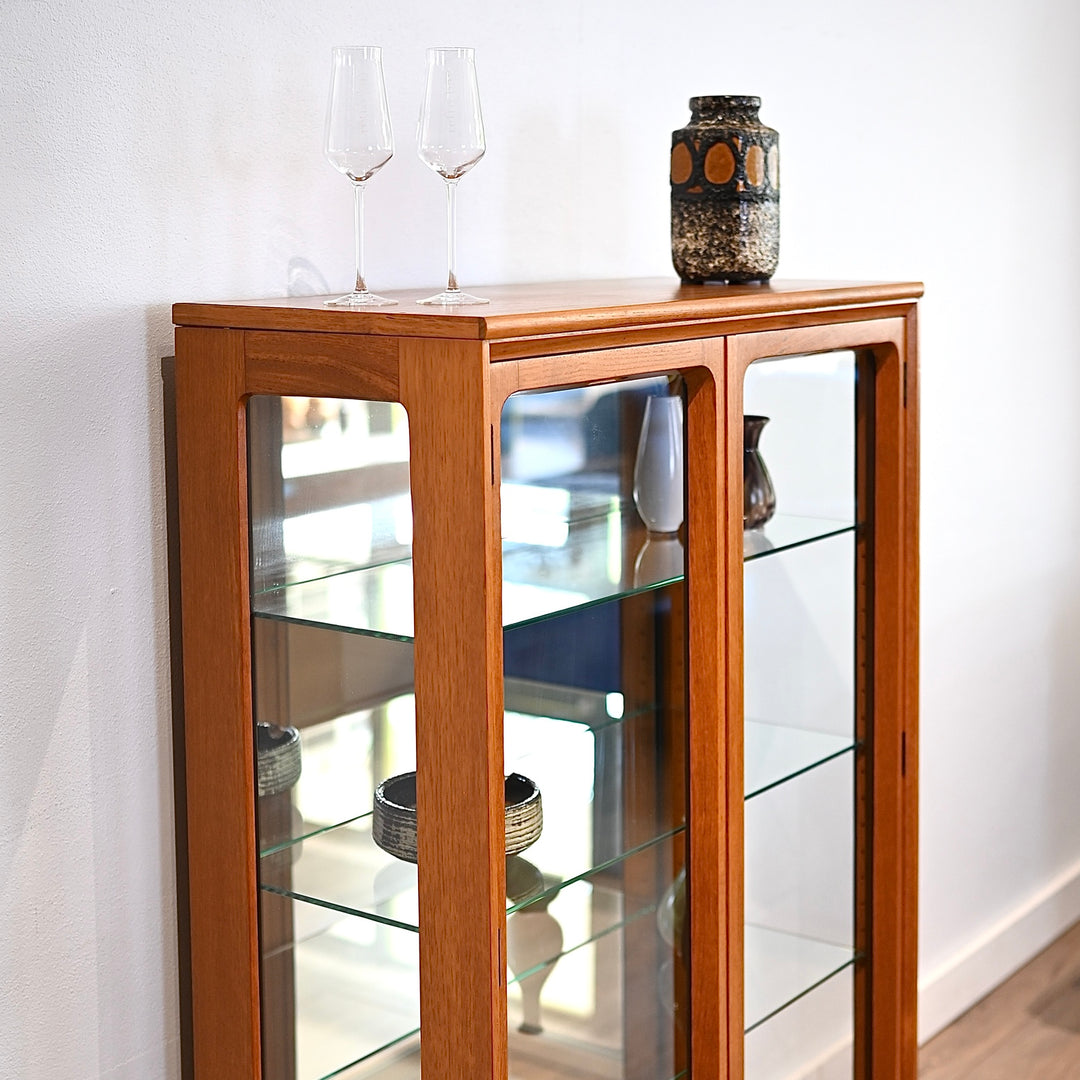 Mid Century Teak Sideboard Display Cabinet by Chiswell