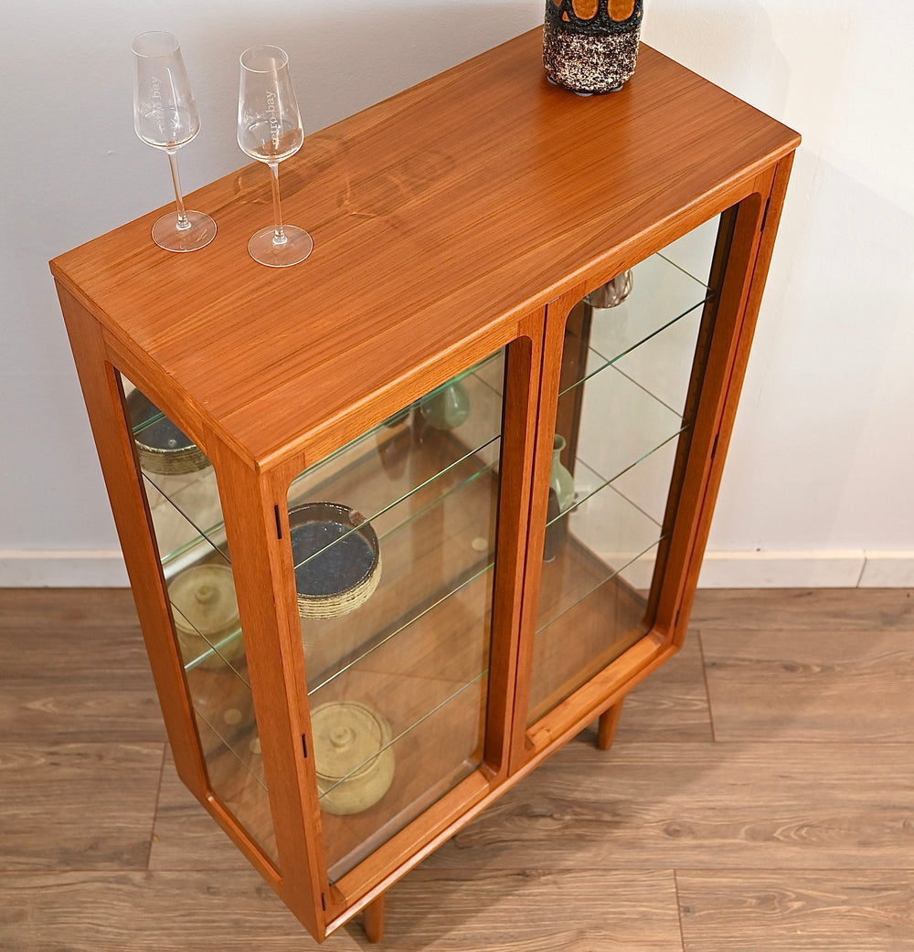 Mid Century Teak Sideboard Display Cabinet by Chiswell