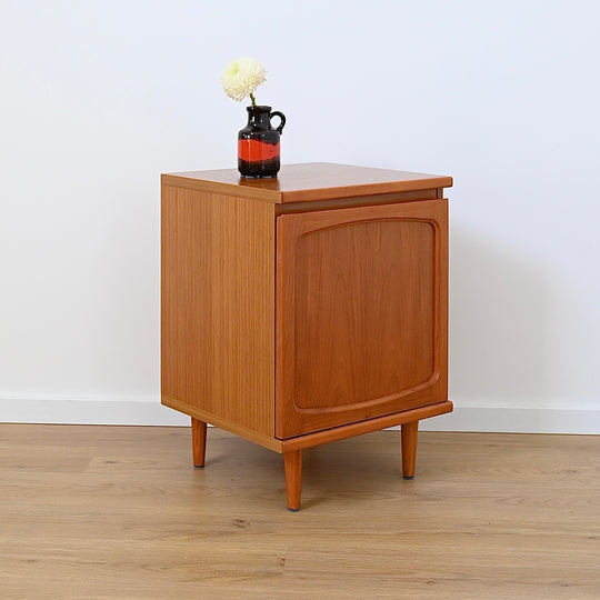 Mid Century Teak Sideboard Display China Cabinet by Noblett