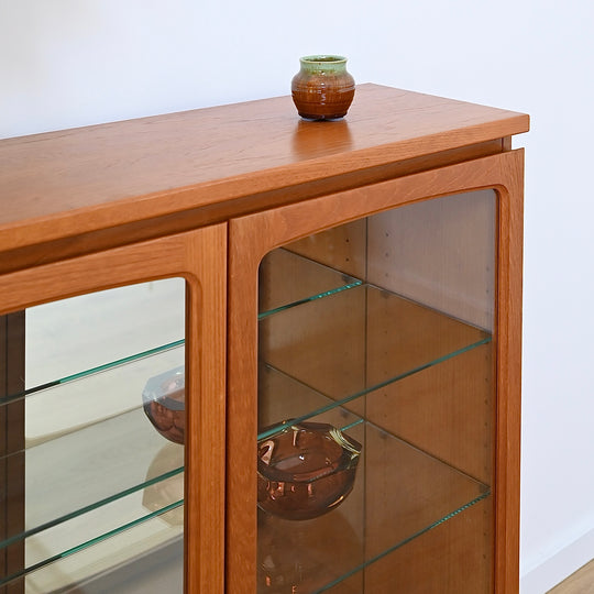 Mid Century Teak Display Cabinet by Noblett