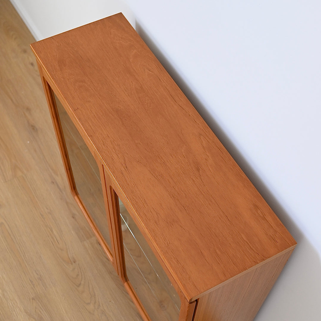 Mid Century Teak Display Cabinet by Noblett