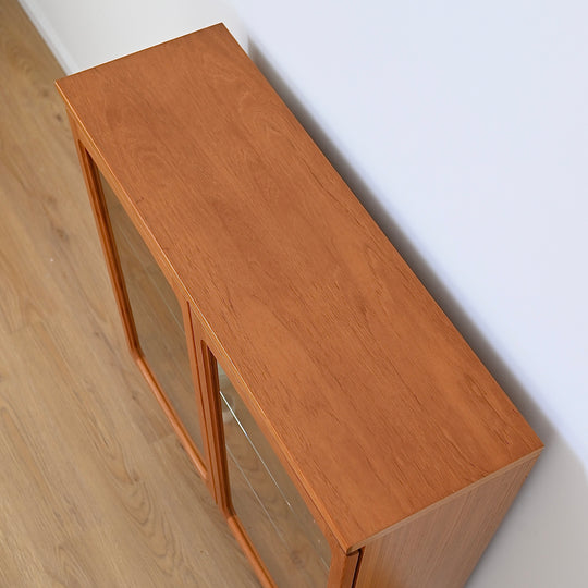 Mid Century Teak Display Cabinet by Noblett