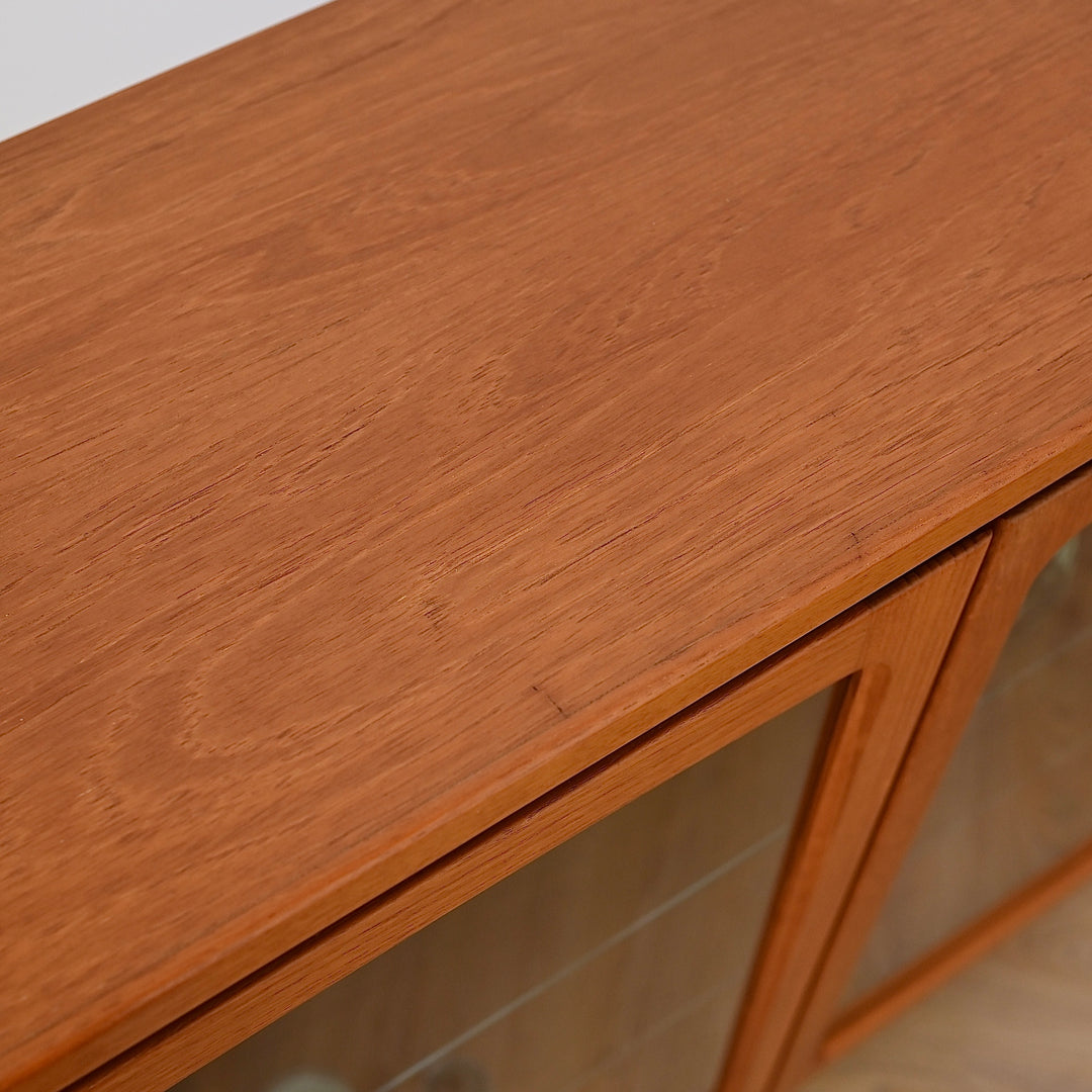 Mid Century Teak Display Cabinet by Noblett