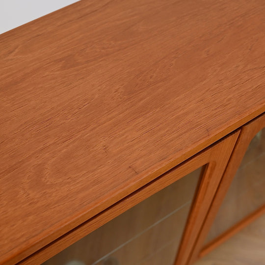 Mid Century Teak Display Cabinet by Noblett