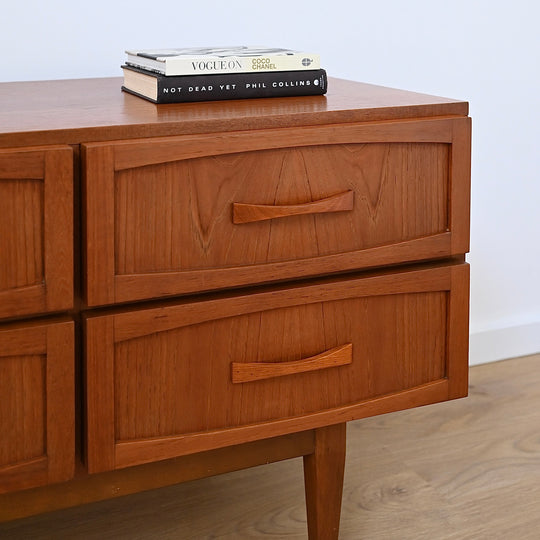 Mid Century Teak Sideboard Dresser Drawers Lowboy by Berryman