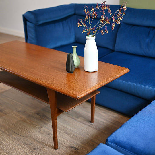 Danish Mid Century Teak Coffee Table by Marsk Mobler