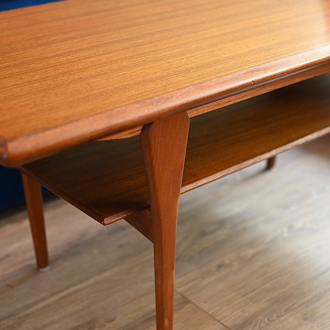 Danish Mid Century Teak Coffee Table by Marsk Mobler