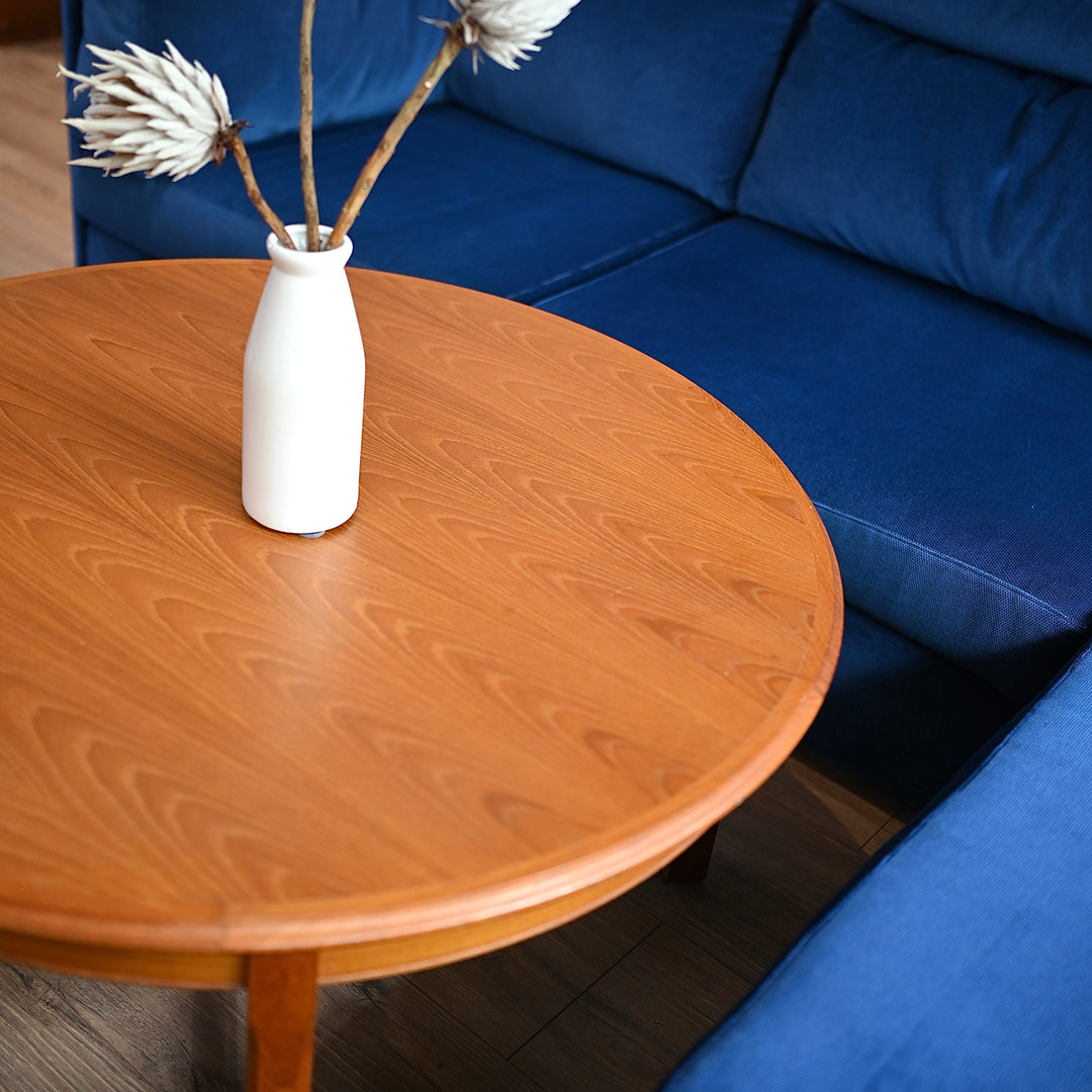 Mid Century Parker Teak Round Coffee Table