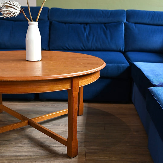 Mid Century Parker Teak Round Coffee Table