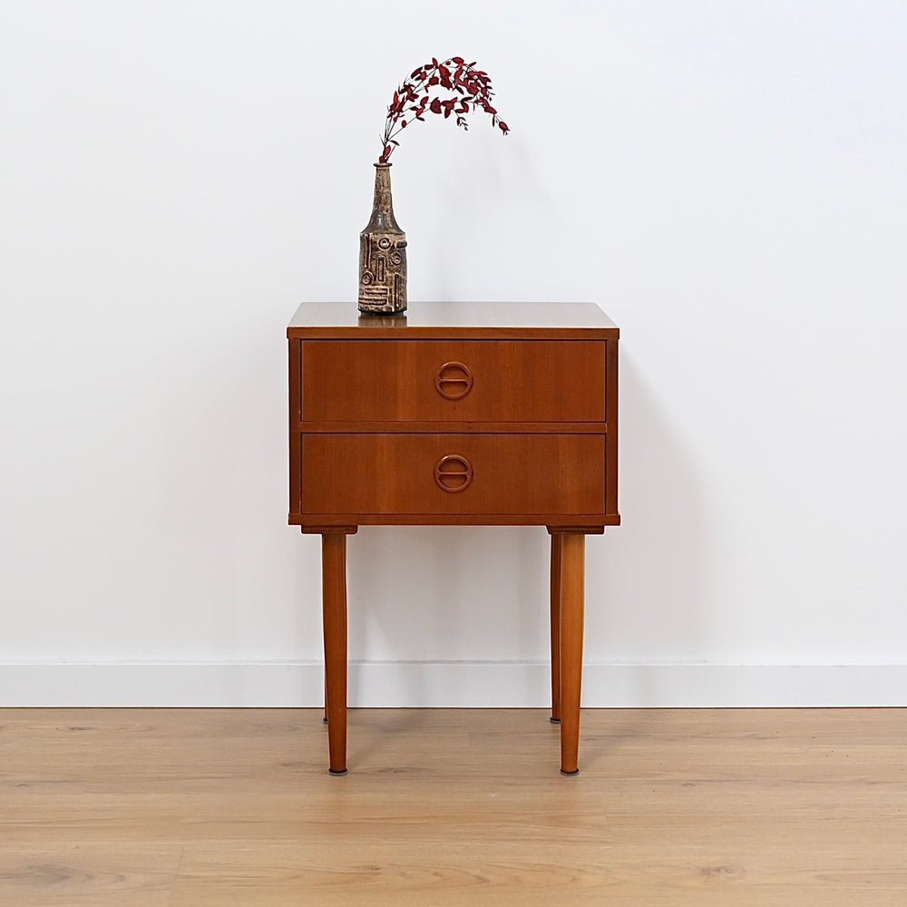 Mid Century Teak Bedside or Side Table by Burgess