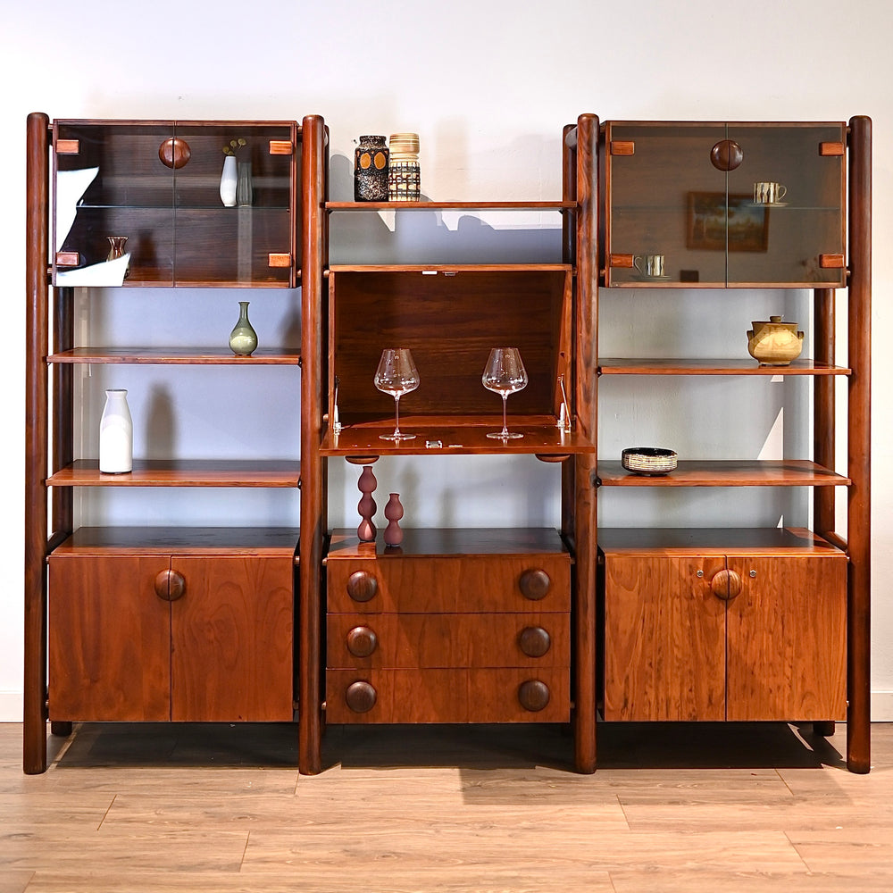 Retro 1980s Modular Wall Unit Shelving by Berryman