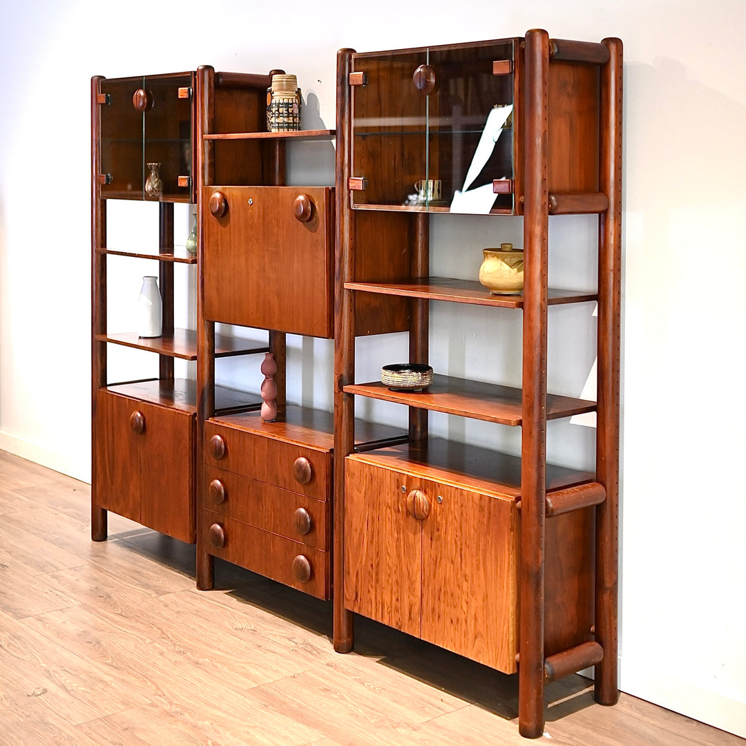 Retro 1980s Modular Wall Unit Shelving by Berryman