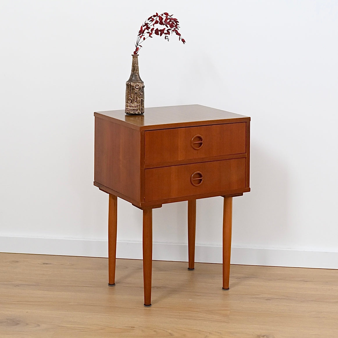 Mid Century Teak Bedside or Side Table by Burgess