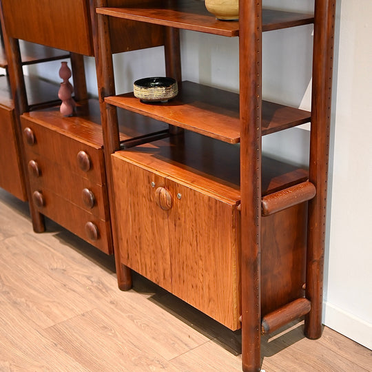 Retro 1980s Modular Wall Unit Shelving by Berryman