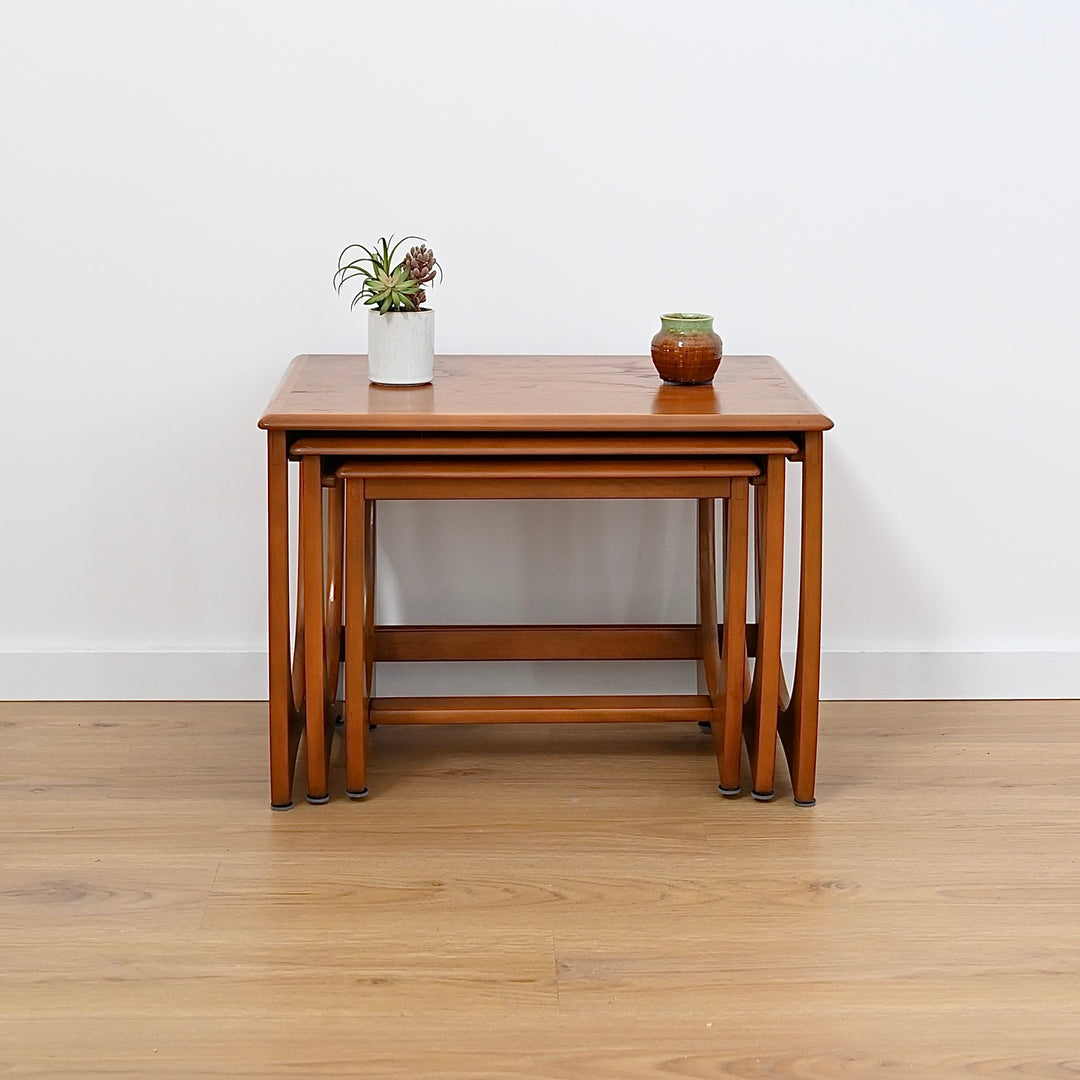 Mid Century Teak Coffee or Nesting Tables by Kalmar