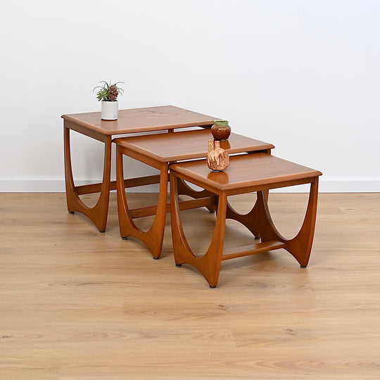 Mid Century Teak Coffee or Nesting Tables by Kalmar