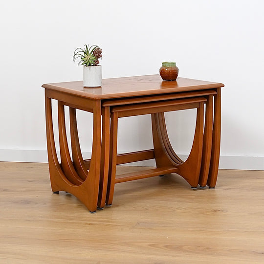 Mid Century Teak Coffee or Nesting Tables by Kalmar