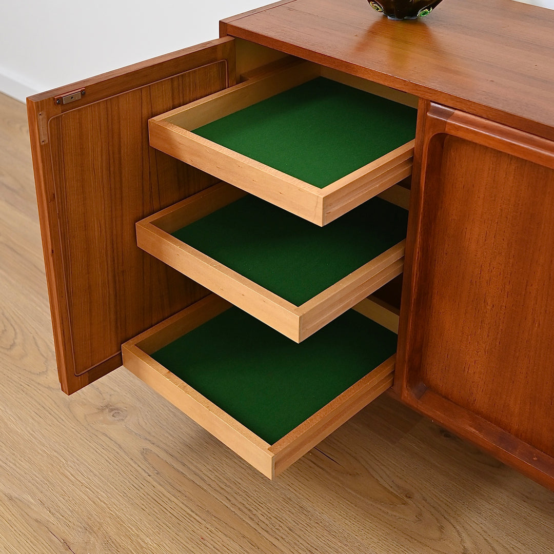 Mid Century Teak Sideboard LP Record Cabinet by Chiswell