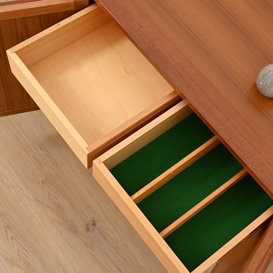 Mid Century Teak Sideboard LP Record Cabinet by Chiswell