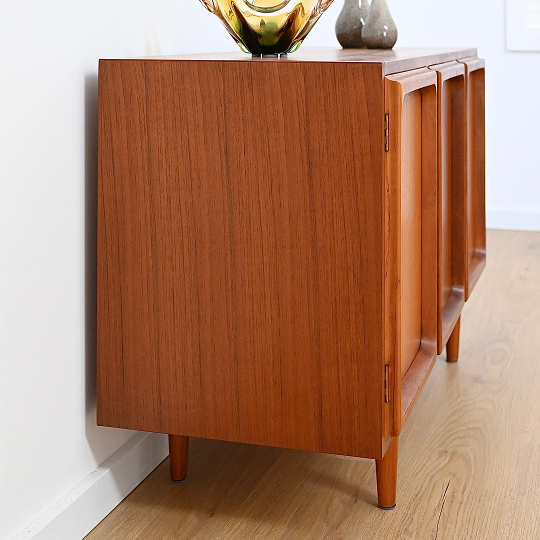 Mid Century Teak Sideboard LP Record Cabinet by Chiswell