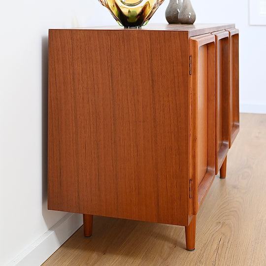 Mid Century Teak Sideboard LP Record Cabinet by Chiswell