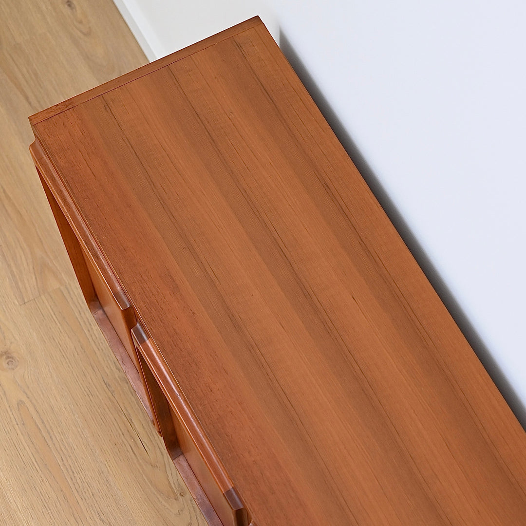 Mid Century Teak Sideboard LP Record Cabinet by Chiswell