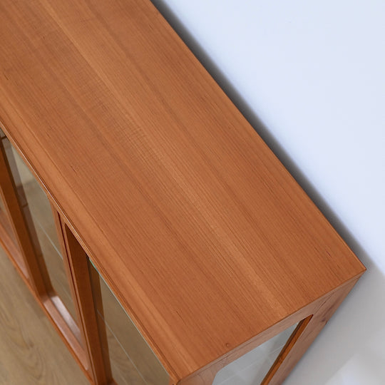 Mid Century Teak Sideboard Display China Cabinet by Chiswell