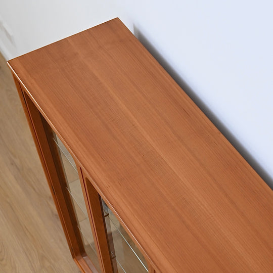 Mid Century Teak Sideboard Display China Cabinet by Chiswell