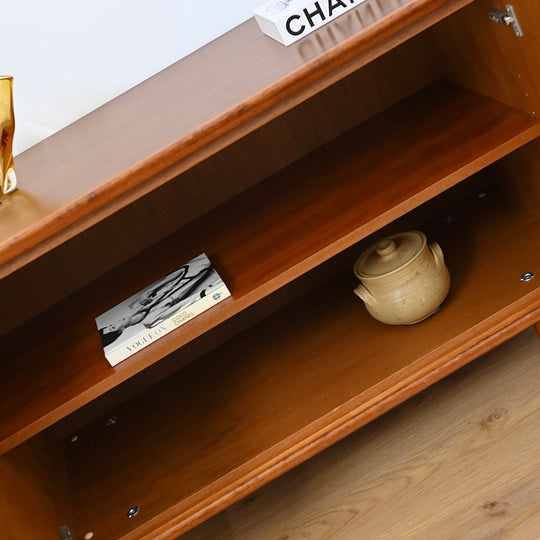 Mid Century Parker Teak Minimalist Sideboard LP Record Cabinet