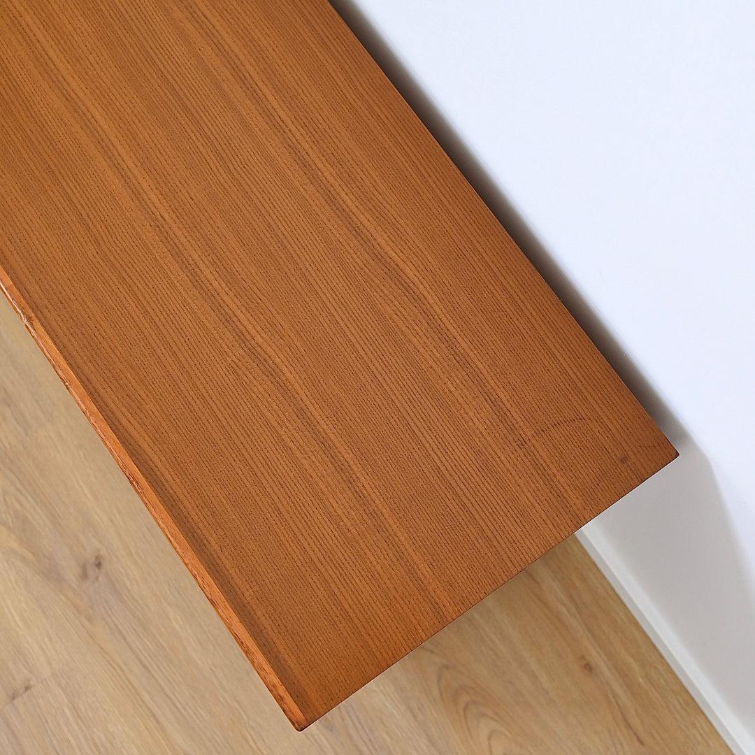 Mid Century Parker Teak Minimalist Sideboard LP Record Cabinet