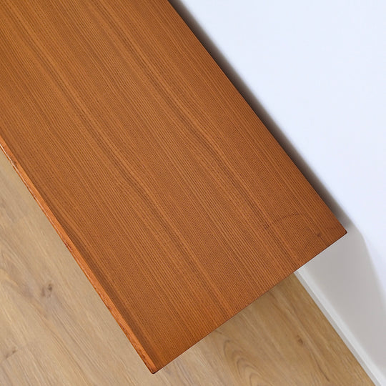 Mid Century Parker Teak Minimalist Sideboard LP Record Cabinet