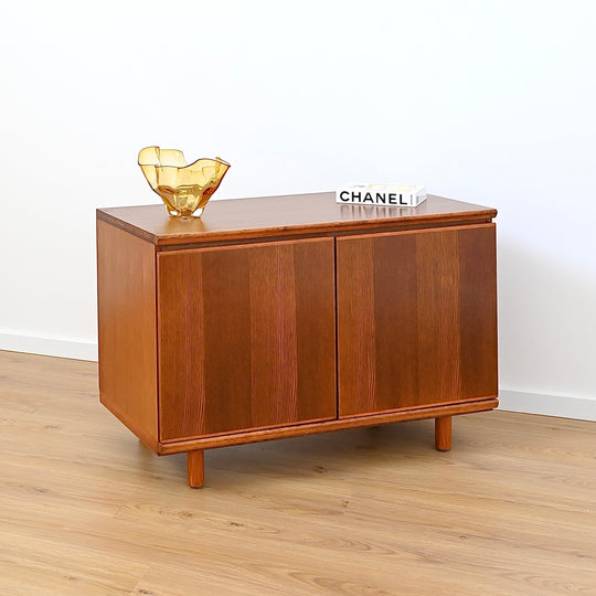 Mid Century Parker Teak Minimalist Sideboard LP Record Cabinet