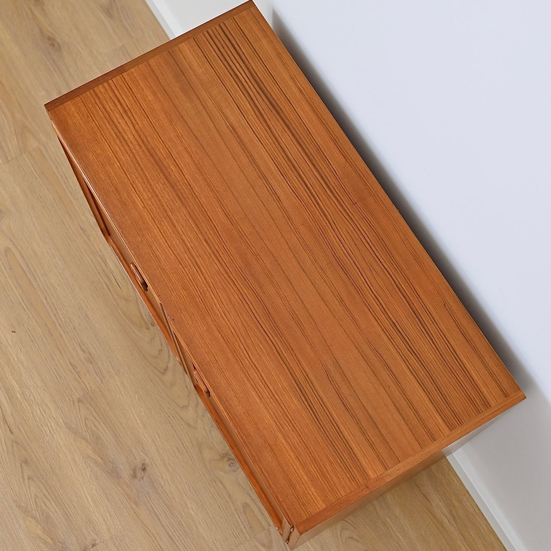 Parker Teak Mid Century Sideboard Record LP Cabinet