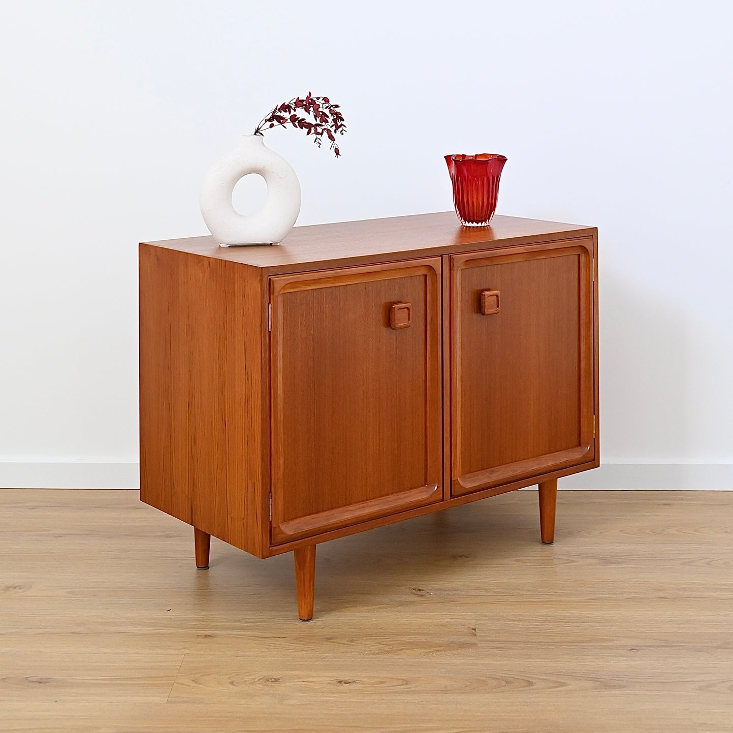 Parker Teak Mid Century Sideboard Record LP Cabinet