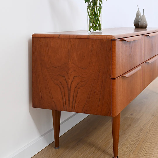 Mid Century Teak Sideboard Dresser Drawers Lowboy by Berryman