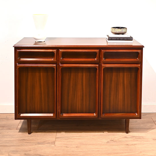 Mid Century Walnut Sideboard Buffet by Chiswell