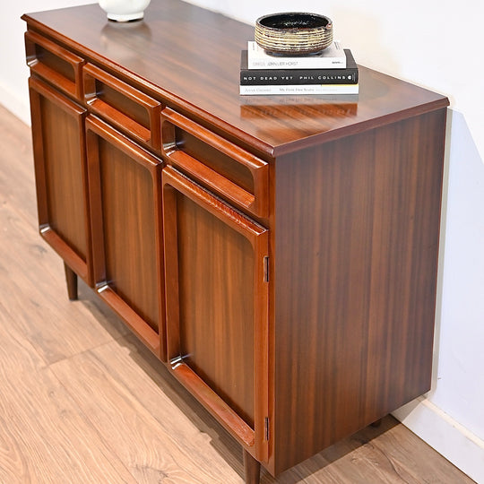 Mid Century Walnut Sideboard Buffet by Chiswell