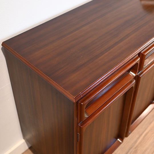 Mid Century Walnut Sideboard Buffet by Chiswell