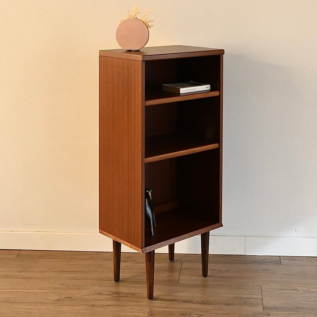Mid Century Walnut Bookcase Bookshelf by Noblett