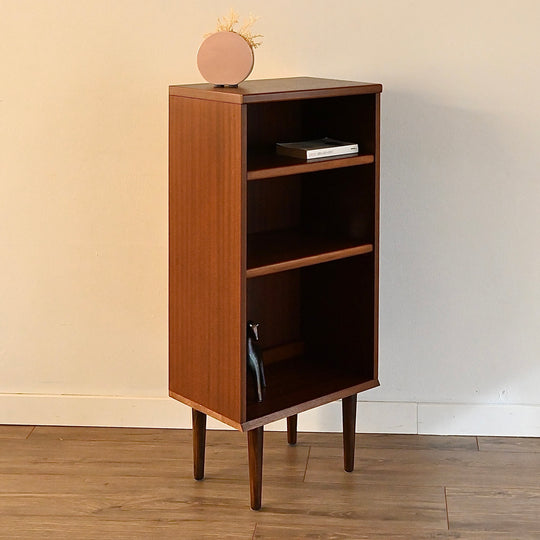 Mid Century Walnut Bookcase Bookshelf by Noblett