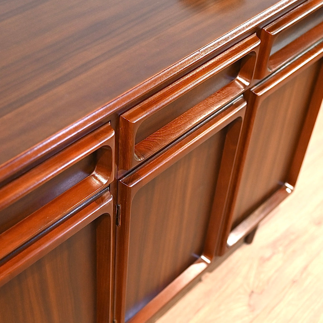 Mid Century Walnut Sideboard Buffet by Chiswell