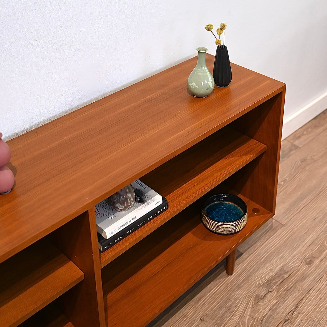 Mid Century Teak Sideboard LP Record Cabinet by Chiswell